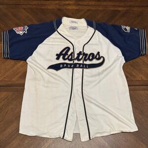 Vintage Style 1954 World Series National League Baseball Jersey Navy Cream XL